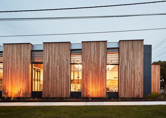 a building with a row of windows