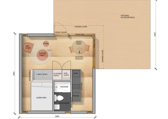 a floor plan of a small house