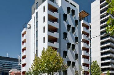 a white building with many windows